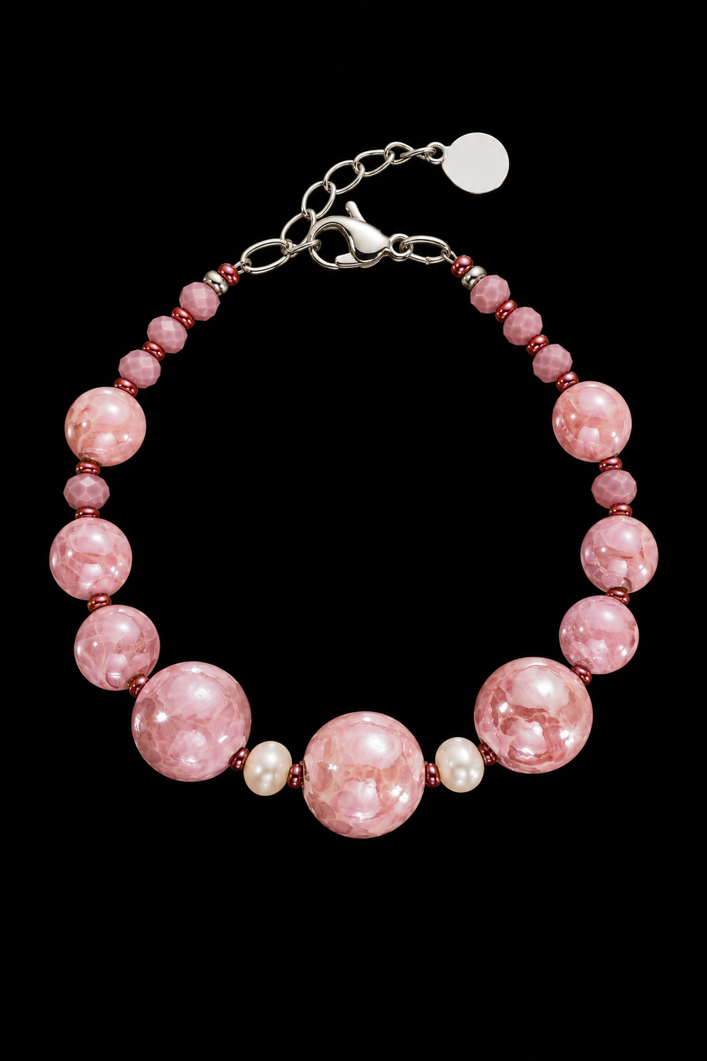 Sorrento Rosa — Bracciale in Vetro di Murano