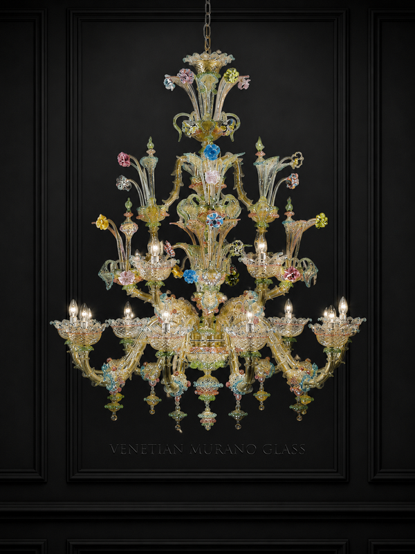 Ca' Foscari — Murano-Glas Kronleuchter