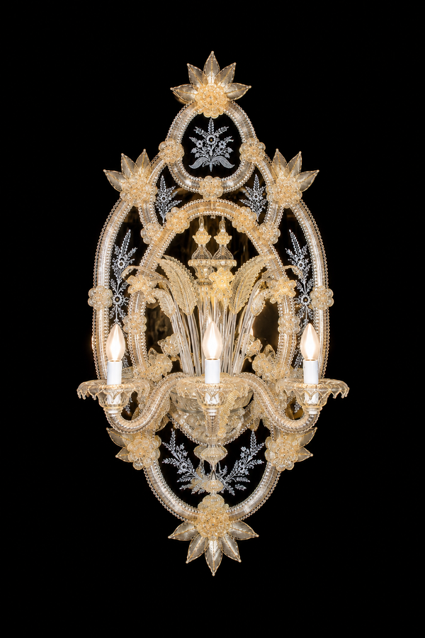 Murano Glass Mirror Sconce — Cesendello