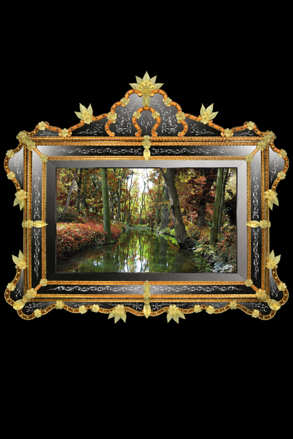 Murano Glass TV Mirror — Sipario