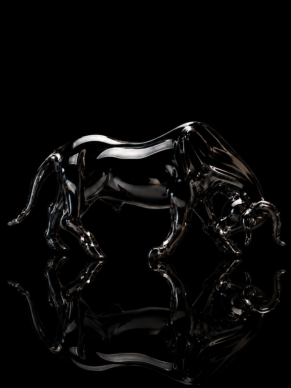 Taureau — Sculpture en Verre de Murano