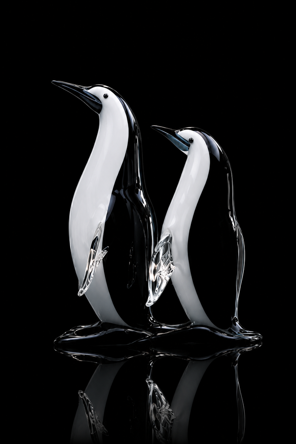 ペンギン — ムラノガラス彫刻