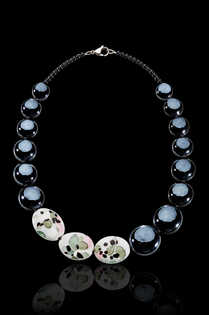 Diva Black — Murano Glass Necklace