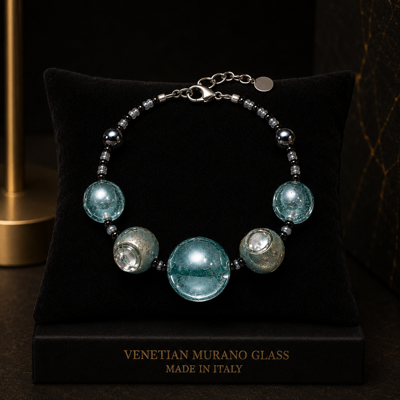 Riviera III — Pulsera de cristal de Murano