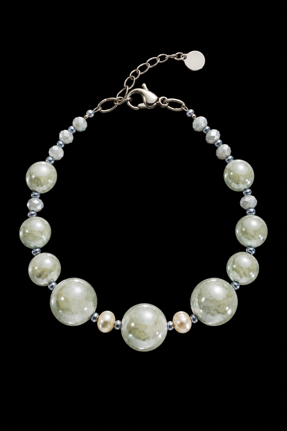 Sorrento Grigio — Bracciale in Vetro di Murano