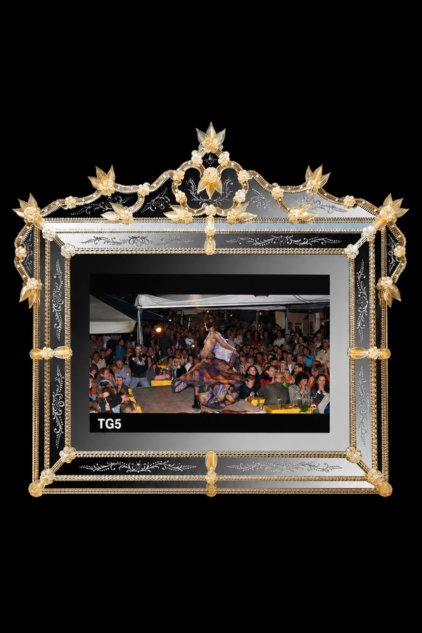 Murano Glass TV Mirror — Vendramin