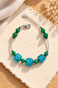 أرييل أخضر بحري (Ariel Sea Green) — سوار من زجاج مورانو
