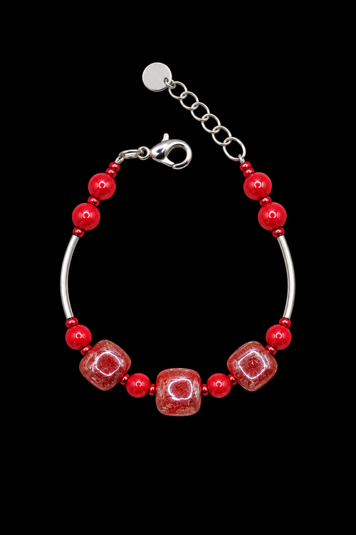 Ariel Red — Murano Glass Bracelet