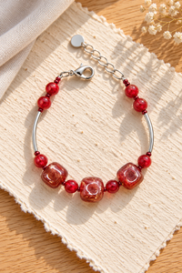Ariel Rosso — Bracciale in Vetro di Murano