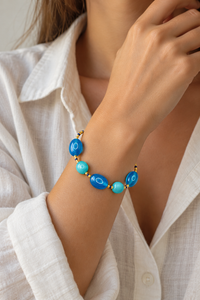 Adria Azure — Murano Glass Bracelet