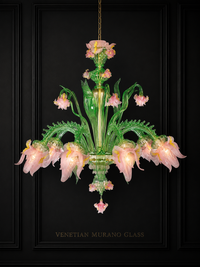 Flora — Lampadario in Vetro di Murano