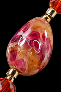 Ziva Rosa — Pulsera de cristal de Murano
