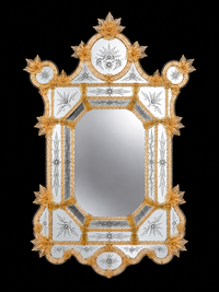 Murano Glass Venetian Mirror — Bucintoro