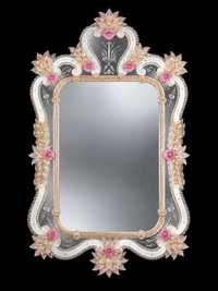 Murano Glass Venetian Mirror — Primavera