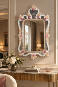 Murano Glass Venetian Mirror — Primavera