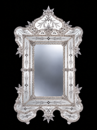 Murano Glass Venetian Mirror — Galaverna