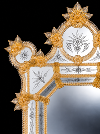 Murano Glass Venetian Mirror — Bucintoro