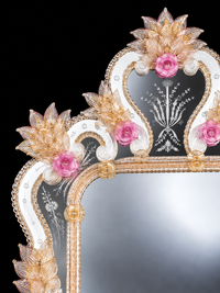 Murano Glass Venetian Mirror — Primavera