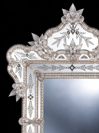 Murano Glass Venetian Mirror — Galaverna