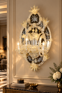 Murano Glass Mirror Sconce — Cesendello
