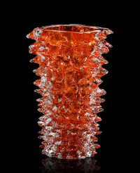 Rostri — Murano Glass Vase — Orange