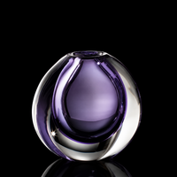 Mila — Murano Glass Round Flat Vase