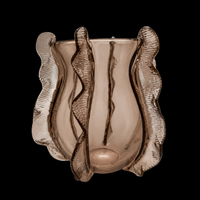 Onde — Murano Glass Medium Vase — Rose-gold