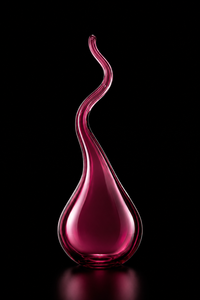 Cipollina — Murano Glass Vase — Tourmaline