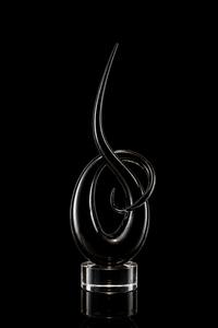 Infinito — Murano Glass Sculpture — Black