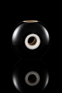 Tirigiro — Murano Glass Vase — Black