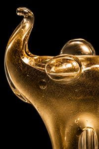 Elephant — Murano Glass Sculpture — view 3