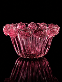 Rose — Murano Glass Bowl — Rose-gold