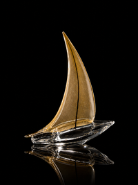Sailing Boat — Murano Glass Sculpture