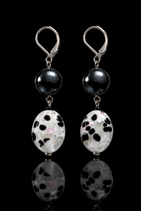 Diva Black — Murano Glass Earrings