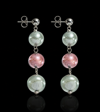 Positano Grey — Murano Glass Earrings