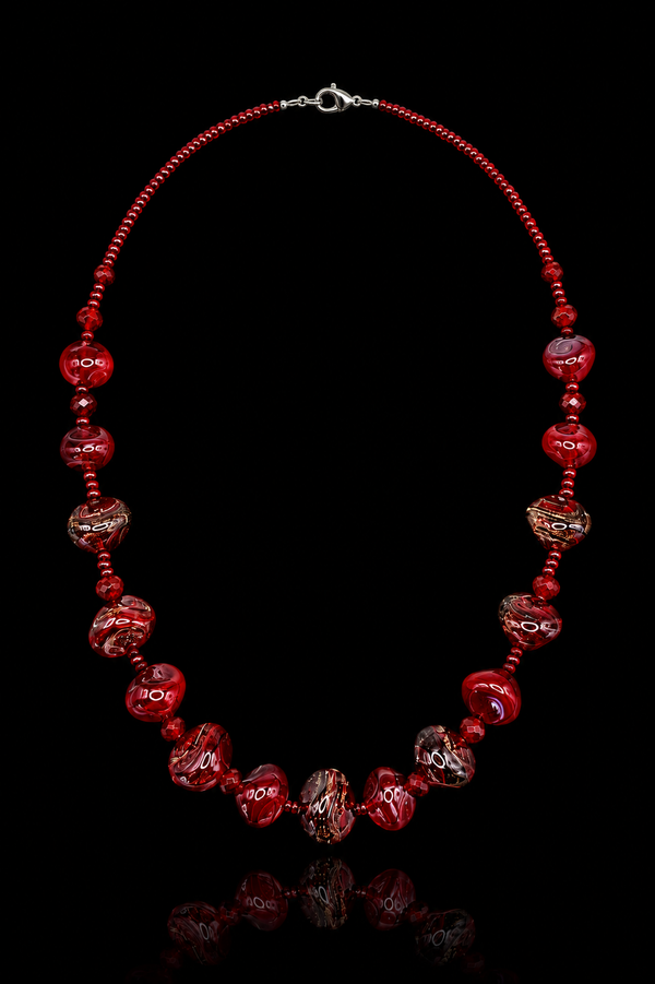 Amalfi Red — Murano Glass Necklace