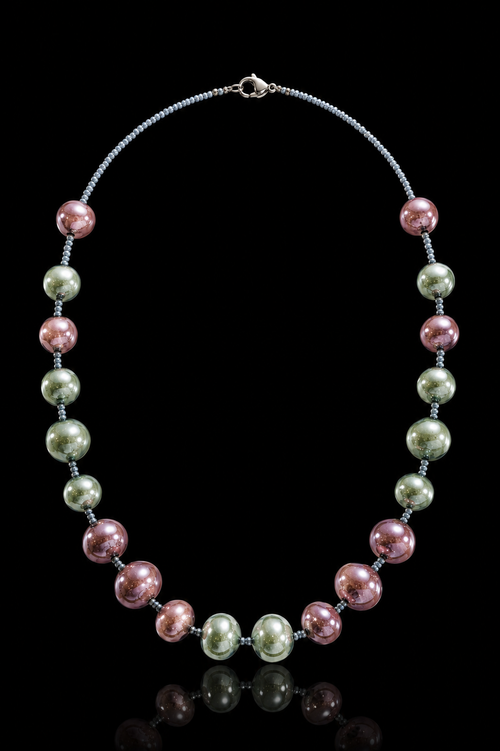 Positano Grey — Murano Glass Necklace