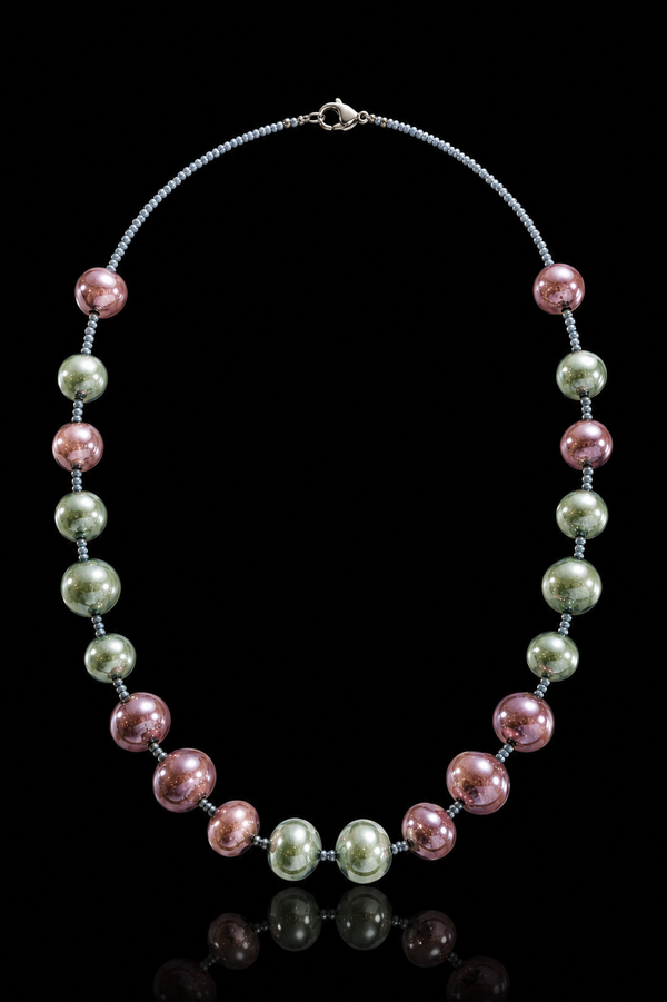 Positano Grey — Murano Glass Necklace