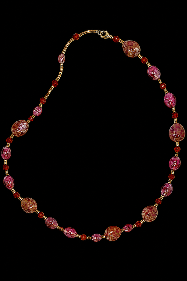 Ziva Rose — Long Murano Glass Necklace