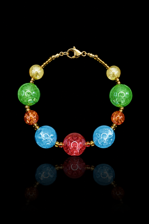 Ischia Multicolore — Bracciale in Vetro di Murano