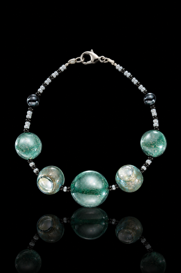 Riviera III — Bracelet en verre de Murano