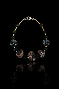 Amalfi Black — Murano Glass Bracelet