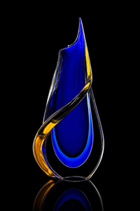Sbruffi — Murano Glass Vase with Morisa Foot