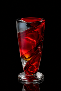 Twister Red — Murano Glass Vase