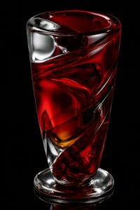 Twister Red — Murano Glass Vase — view 2