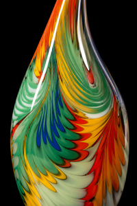 Giungla — Murano Glass Tall Vase — view 2