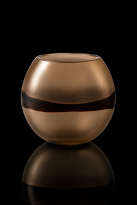 Segretissimi — Murano Glass Round Vase — Amber