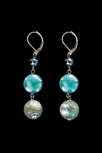 Riviera Grün — Ohrringe aus Muranoglas