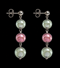Positano Grey — Murano Glass Earrings