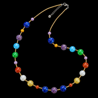 Ischia Multicolor — Lange Halskette aus Muranoglas